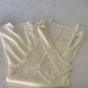 Princess polly Cream Knit Sweater maxi dress